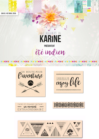 [RueDuScrap]Eté indien, la nouvelle collection de Karine Cazenave-Tapie ETE INDIEN